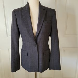 Elie Tahari Wool Pinstripe Tailored Blazer Size 4